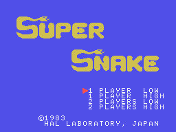 Super Snake Title Screen